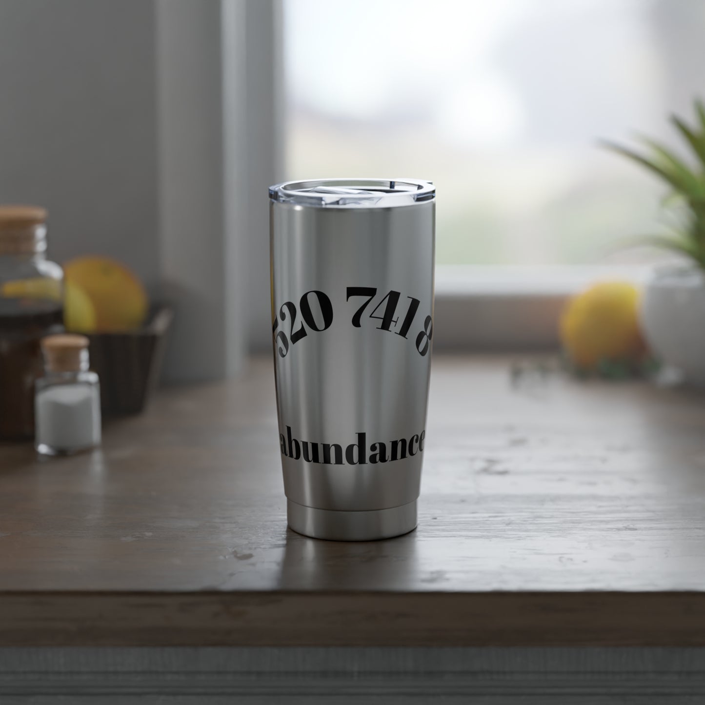 Grabovoi Code 520 741 8 Abundance Tumbler • Manifestation Cup • High Vibe Stainless Steel 20 0z Travel Mug • Law of Attraction Gift