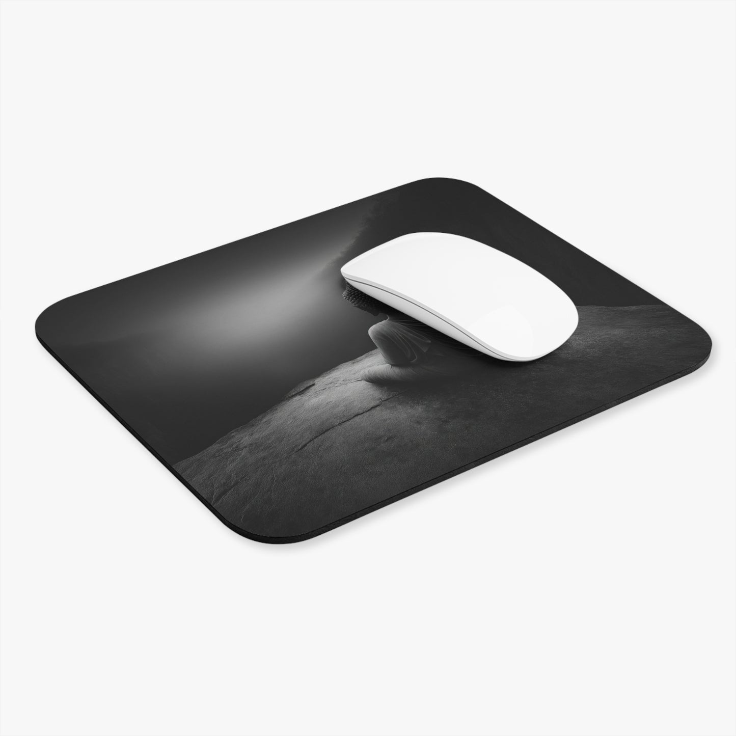 Meditative Buddha Mouse Pad — Calming Desk Mousepad for Mindfulness and Focus