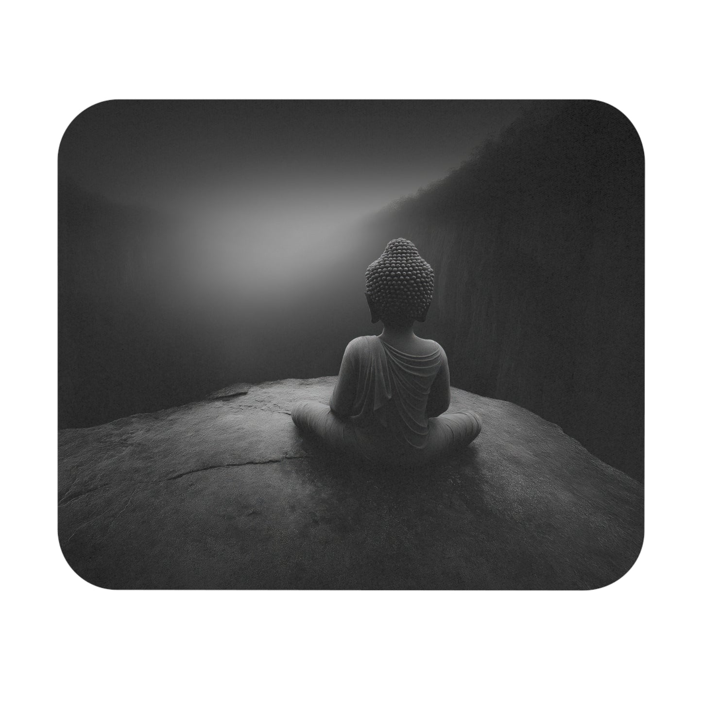 Meditative Buddha Mouse Pad — Calming Desk Mousepad for Mindfulness and Focus
