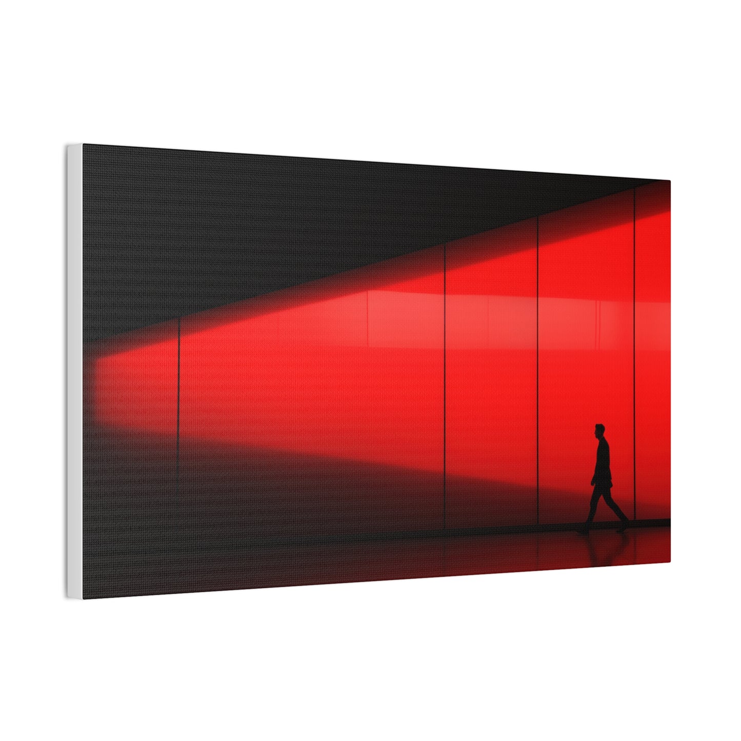 Solitude in Red- Minimalist Canvas Wall Art