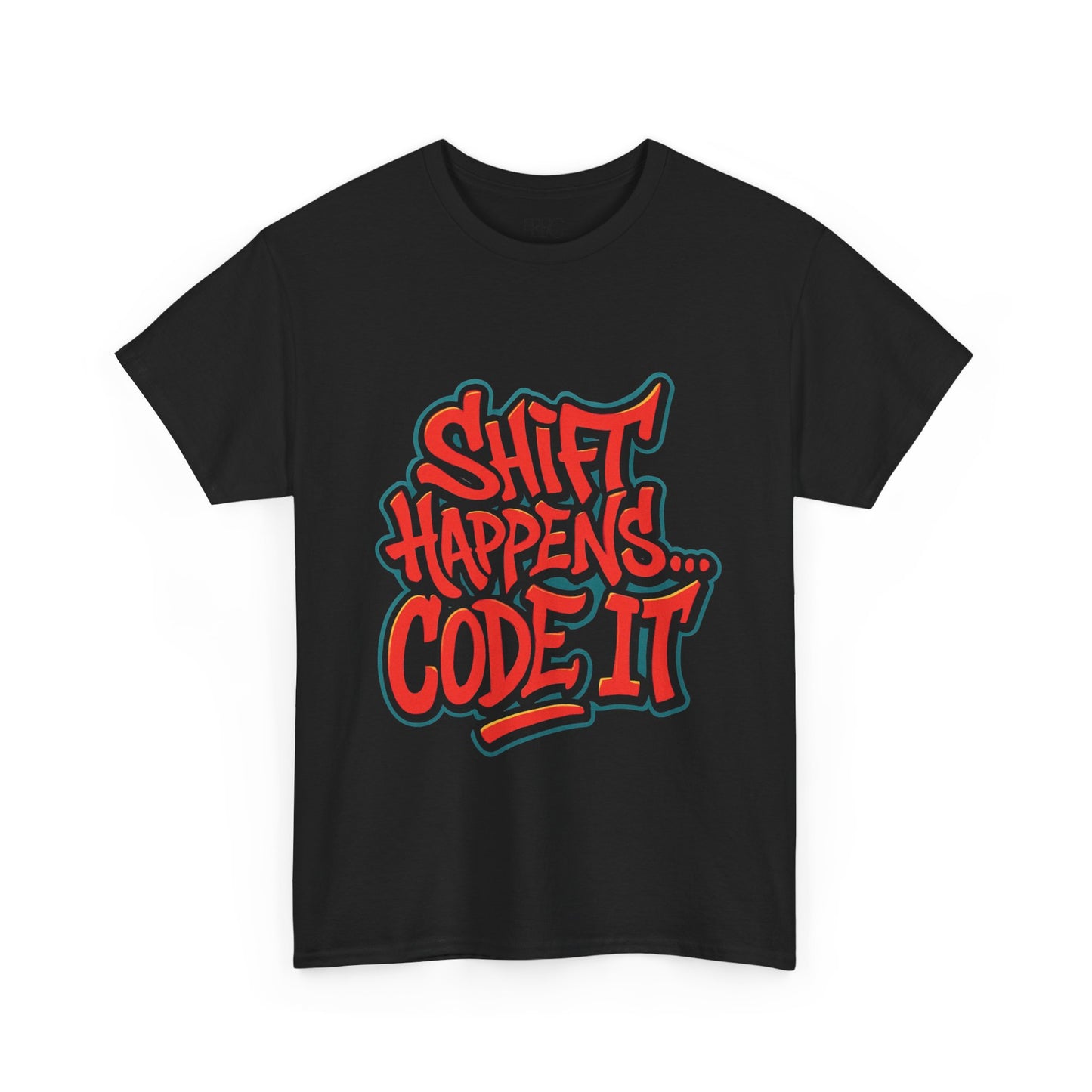 Shift Happens Unisex Heavy Cotton Tee - Coding Humor Shirt