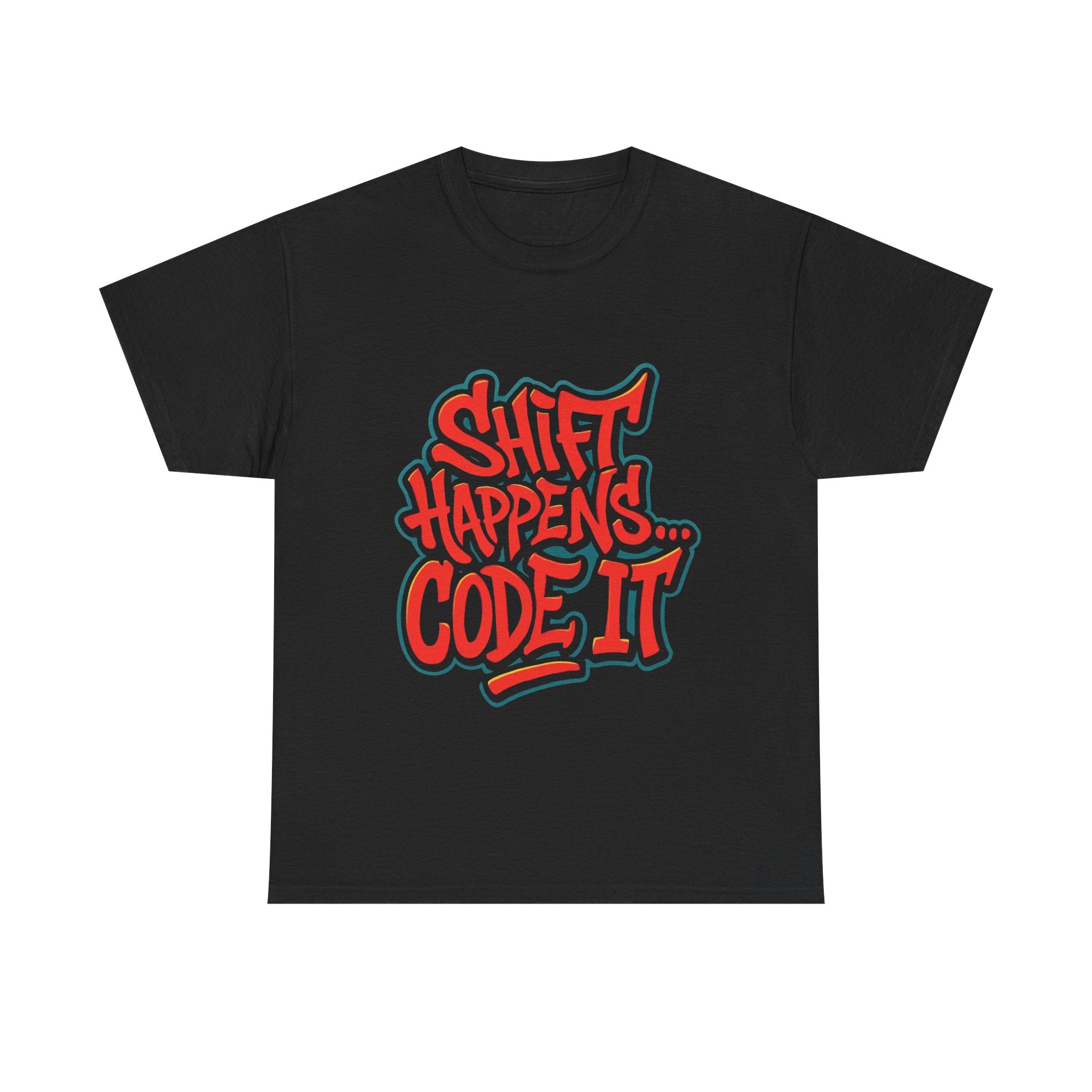 Shift Happens Unisex Heavy Cotton Tee - Coding Humor Shirt