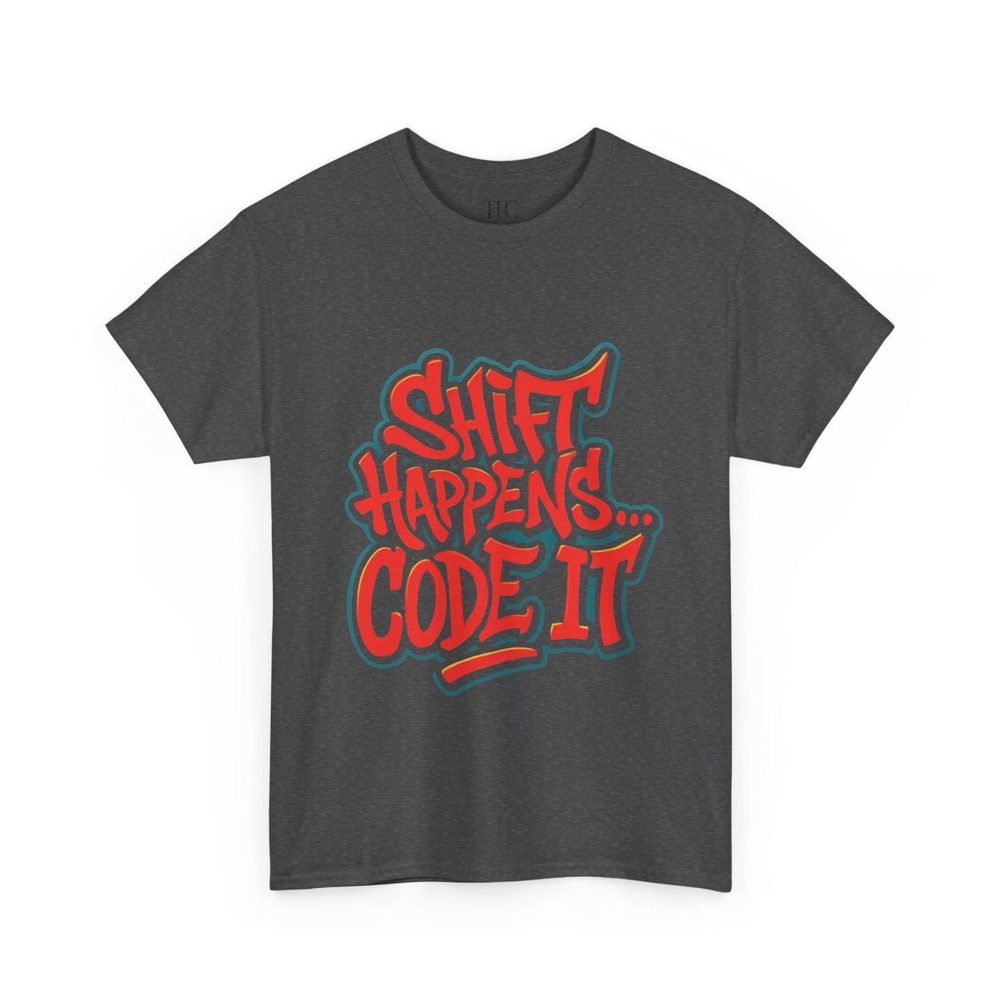 Shift Happens Unisex Heavy Cotton Tee - Coding Humor Shirt