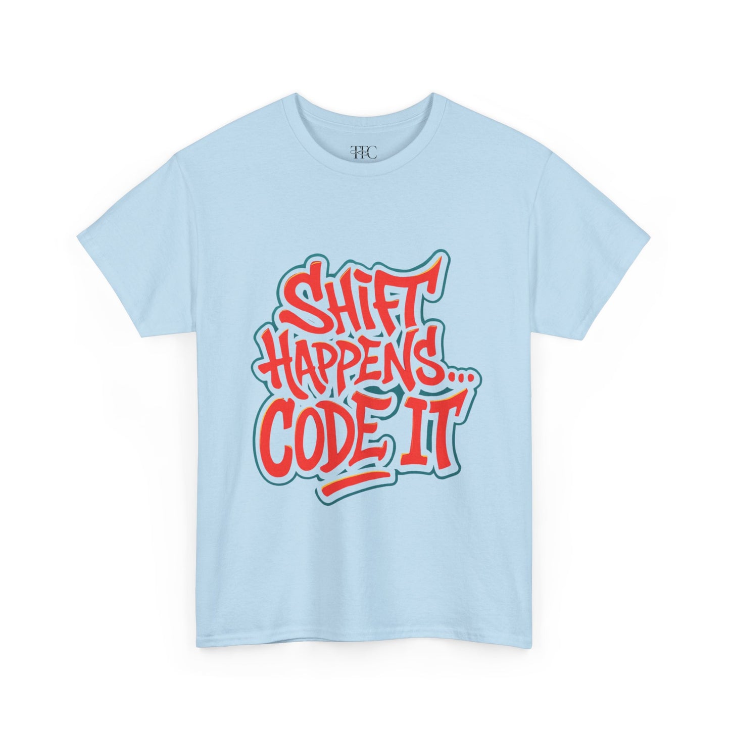Shift Happens Unisex Heavy Cotton Tee - Coding Humor Shirt