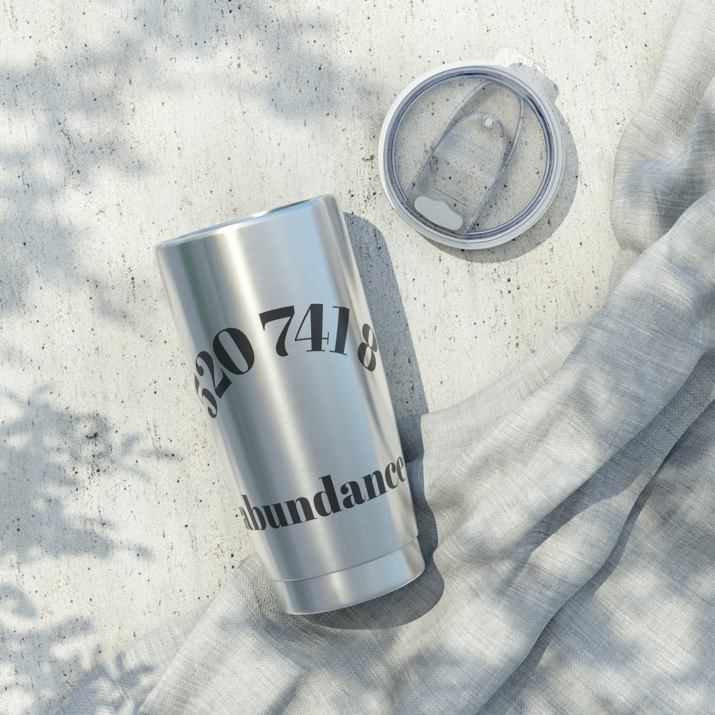 Grabovoi Code 520 741 8 Abundance Tumbler • Manifestation Cup • High Vibe Stainless Steel 20 0z Travel Mug • Law of Attraction Gift