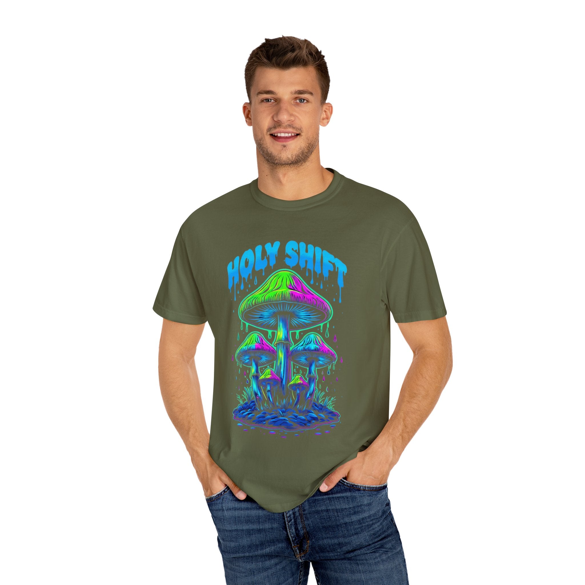 Psychedelic Mushroom T-Shirt - Holy Shift Unisex Tee