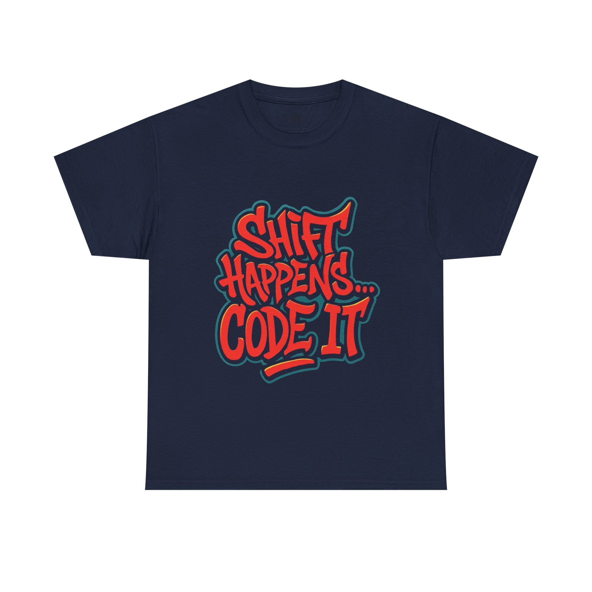 Shift Happens Unisex Heavy Cotton Tee - Coding Humor Shirt