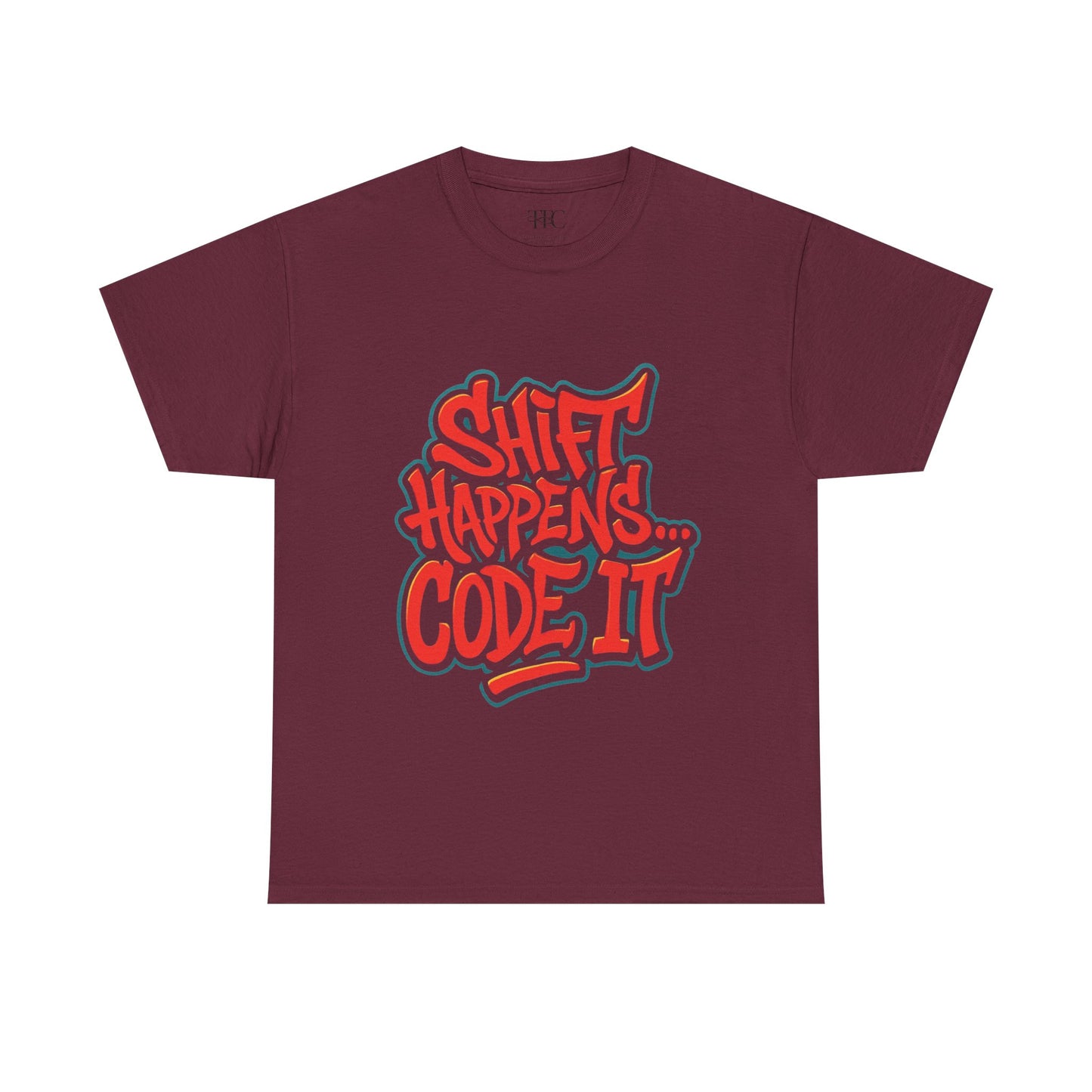 Shift Happens Unisex Heavy Cotton Tee - Coding Humor Shirt