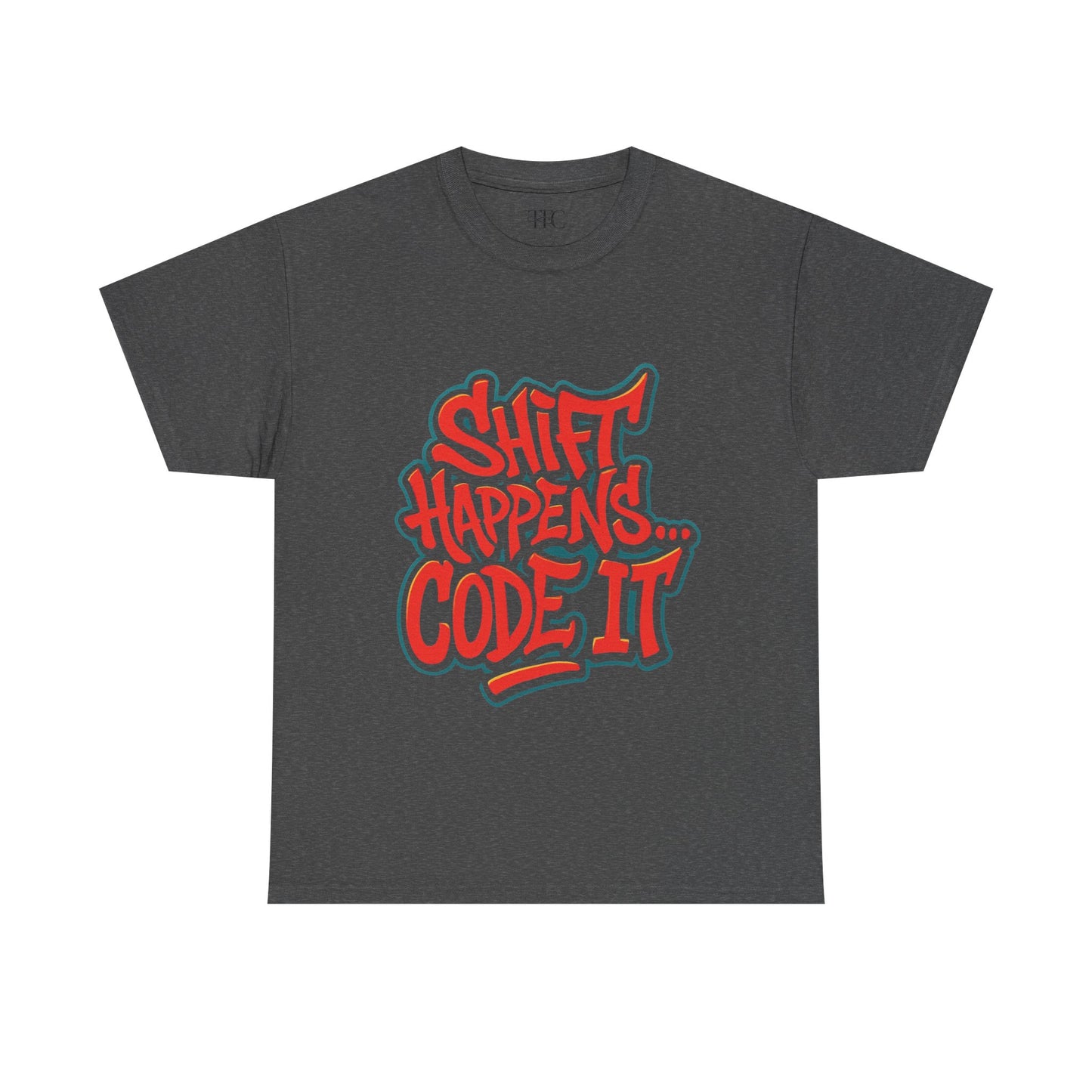 Shift Happens Unisex Heavy Cotton Tee - Coding Humor Shirt