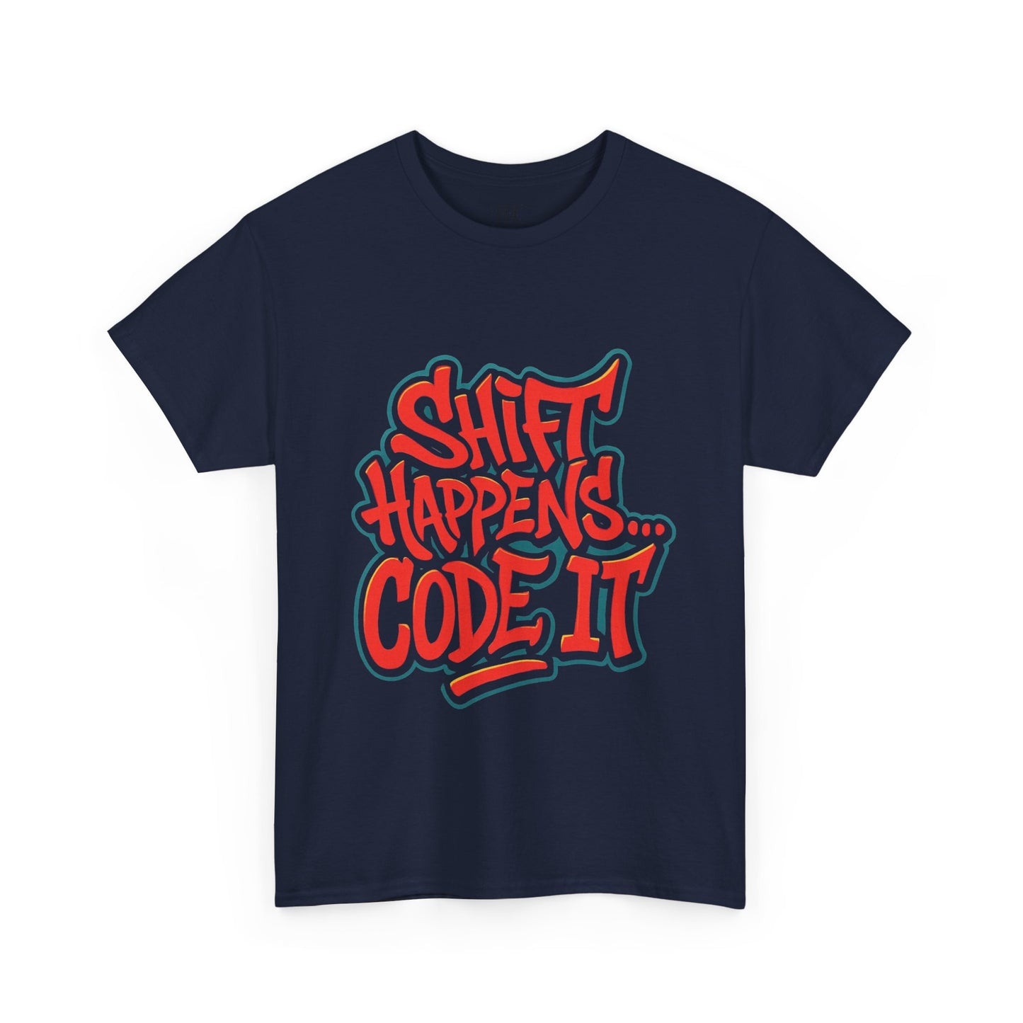 Shift Happens Unisex Heavy Cotton Tee - Coding Humor Shirt