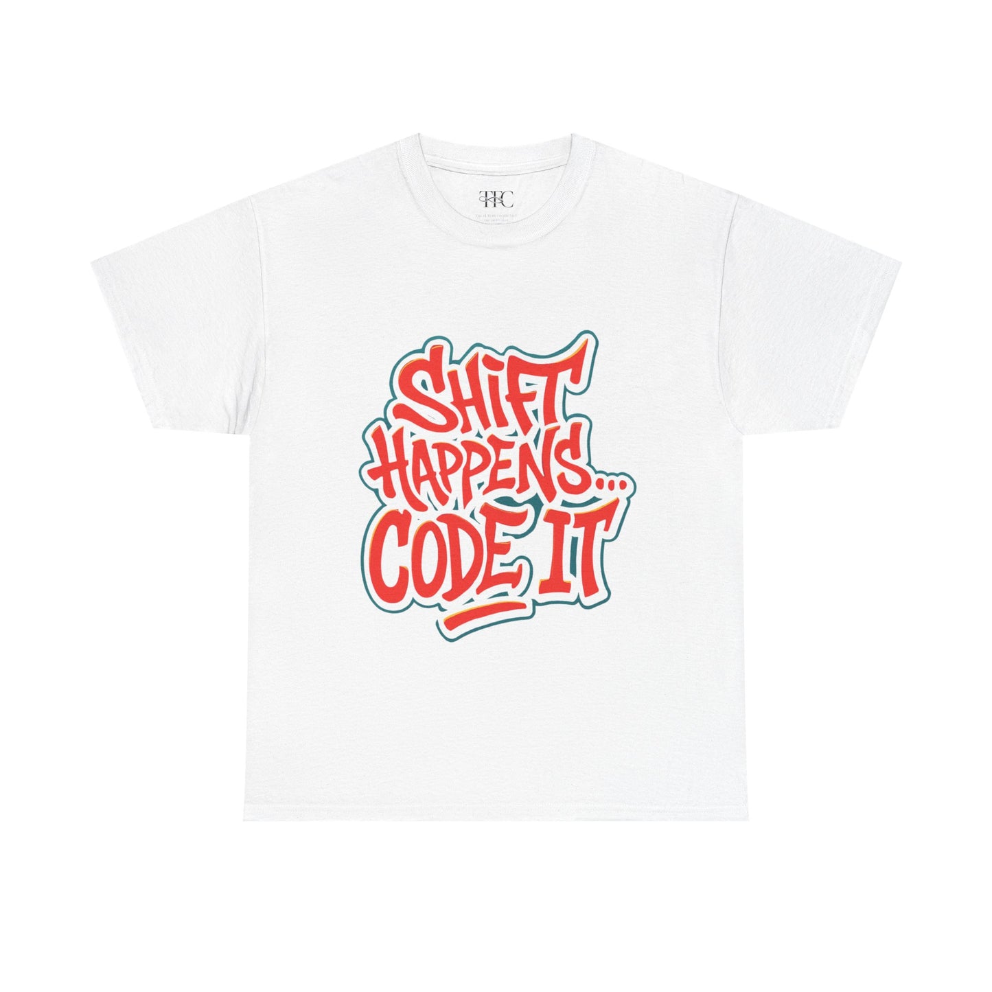 Shift Happens Unisex Heavy Cotton Tee - Coding Humor Shirt